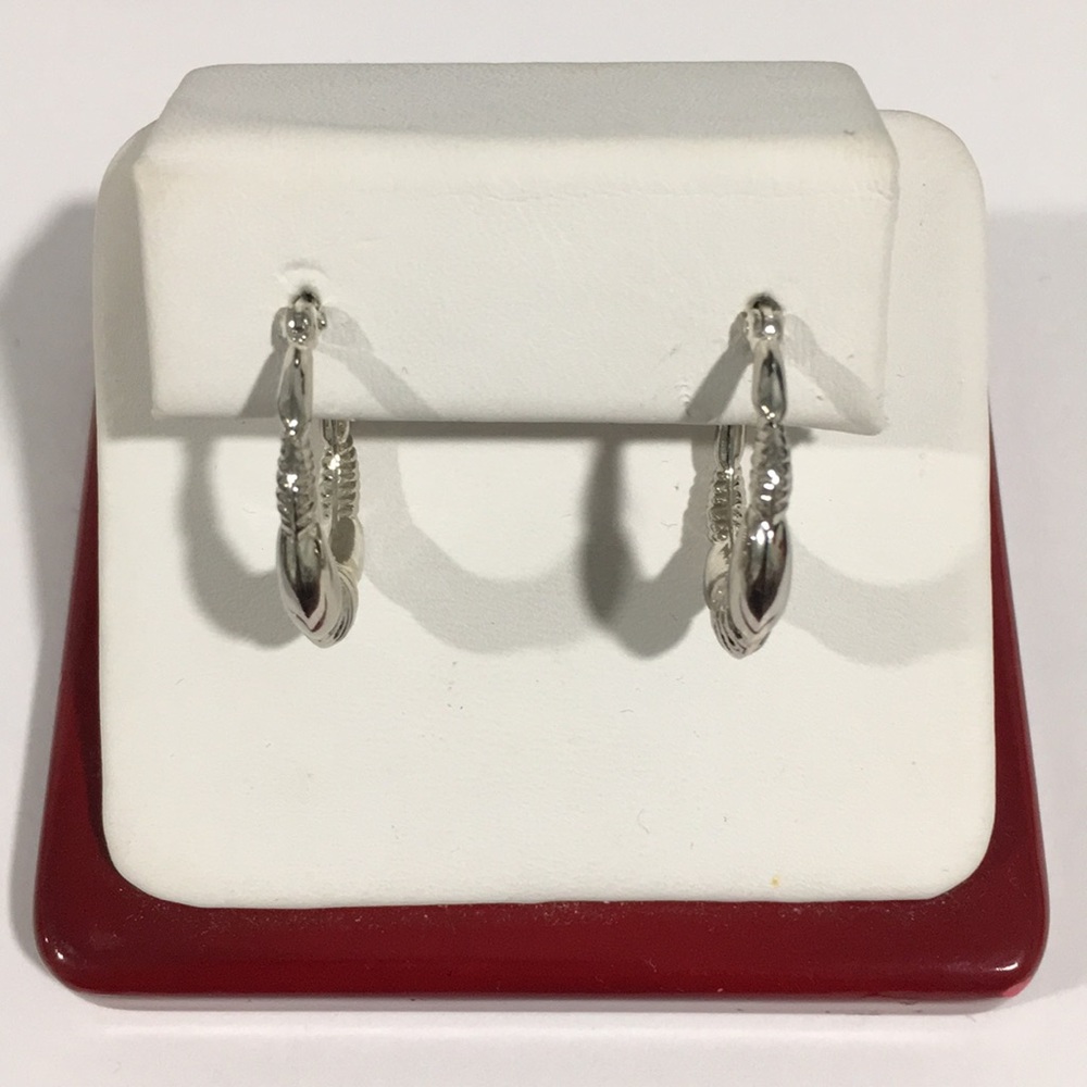 Sterling Silver 925 Women's Hoop Earrings